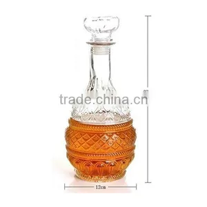 Glass Vodka Wine Bottles With Cork Lid TY42 thumbnail-2