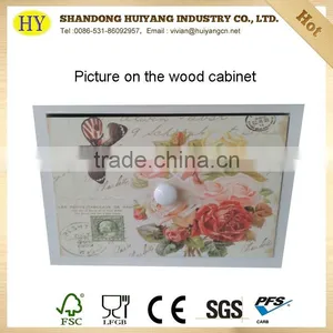 Solid Wood Furniture Living Room Cabinet With 9 Drawers thumbnail-5