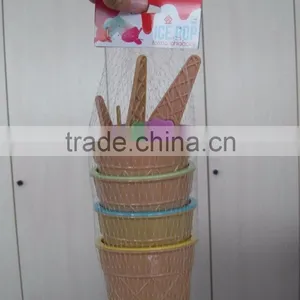 Novelty Plastic Ice Cream Cup With Spoon thumbnail-1