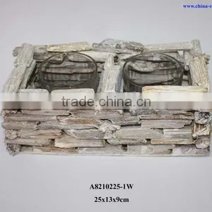 Driftwood Candle Holder thumbnail-1