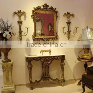 Living Room Furniture Hanging Console Table With Wall Mirrors thumbnail-1
