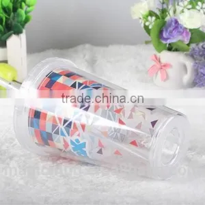 Double Wall 16oz Clear Plastic Coffee Mug thumbnail-6