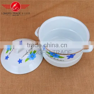 OEM 4pcs Enamel / Ceramic Cookware Steamer Pot / Stew Pot thumbnail-4