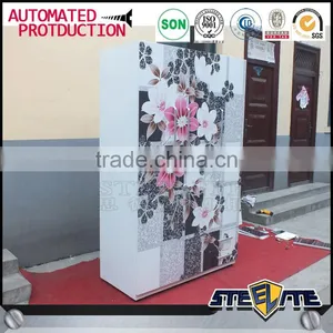 Flower Painting Godrej Almirah Metal Clothes Cabinet Design thumbnail-3