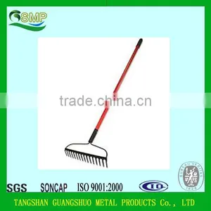 Wooden 24 Tine Poly Leaf Lawn Rake / Hand Gardening Tools Outdoor Tools thumbnail-2