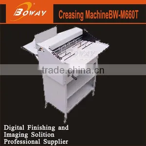 Automatic Paper Feeding Ajustable Pressure Cutting & Slitting Digital Display & Guide Positioning Jog China Creasing Machine thumbnail-1