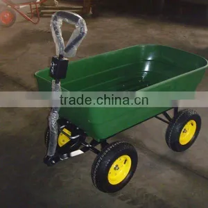 Plastic Garden Cart With Four Wheels Supplier thumbnail-1