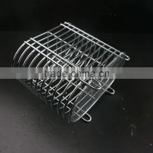 43007 Steel Wire Sink Basket Cutlery Holder Cooking Utensils Storage Kitchen Rack thumbnail-4