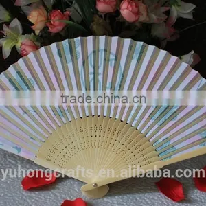 Japanese Promotioning Folding Fabric Fan thumbnail-3