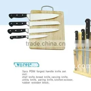 7pcs Stainless Steel Kitchen Knife Set With Block,funny Kitchen Set,knives thumbnail-1