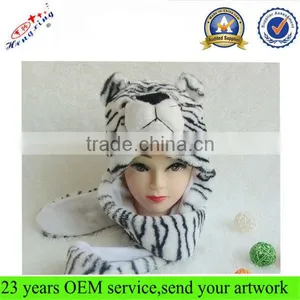 Winter Animal Hat In Stock Custom Design Plush Animal Winter Hat thumbnail-1