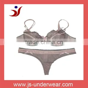 Js-23 No Cotton Sexy & Fancy Bra and Panty Sets With High Quality Lace Design (accept OEM) thumbnail-1