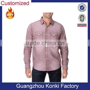 Men's Distressed Button-down Shirt thumbnail-1
