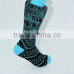 Wholesale Combed Cotton Dress Socks Men as Happy Socks Quality thumbnail-4
