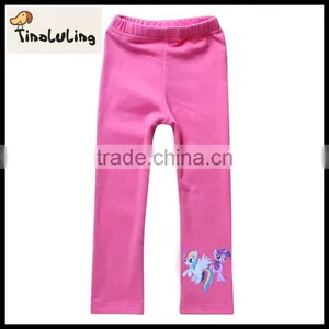 2015 Leggings/pants for Baby Girls Kids Wear Lovely Printed Spring Autumn Long Pants for Baby Girls Hot Pink Pants thumbnail-2