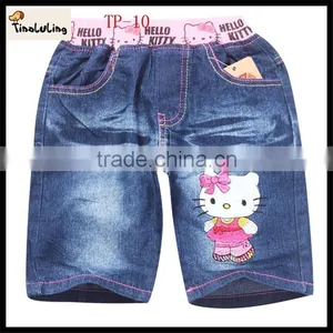 2015 New Baby Pants Jeans Cheap Wholesale Hello Kitty Apparel OEM thumbnail-1
