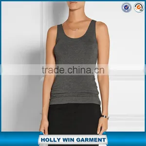 Strech Dark Gray Sports Vest Wholesale China thumbnail-1