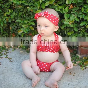 Amercian Girl Summer Beach Wear Bikini Two Piece Swimsuit Kids Beautiful Model Dresses thumbnail-1