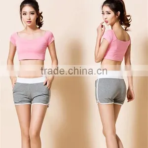 Newest Style Wholesale Grey Women Beach Shorts for Summer thumbnail-3