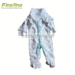 Cotton Fabric Organic Plain Baby Romper thumbnail-1