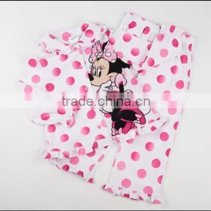 Baby Girl Mickey Mouse Printing Two-piece License Pajamas thumbnail-6
