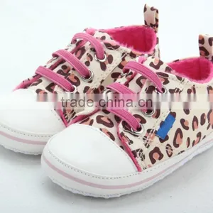 New Famous Brand First Walkers Baby Shoes Newborn Leopard Print Canvas Infant Shoes thumbnail-4