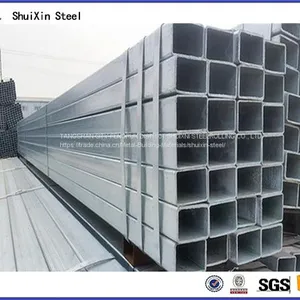 Best Quality Construction Galvanized Square ASTM Q195 Steel Tube From Mill thumbnail-5