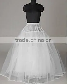 Walson Instyles Wholesale New White 3-Layers Tulle Hoopless Wedding Dress Underskirt/Underdress Petticoat thumbnail-1