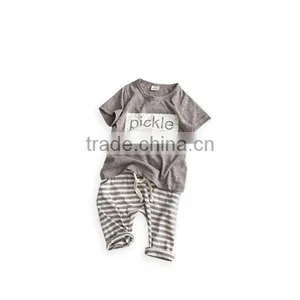 Summer Best-selling 100%cotton Printing Kids t Shirt With Pants Set thumbnail-1