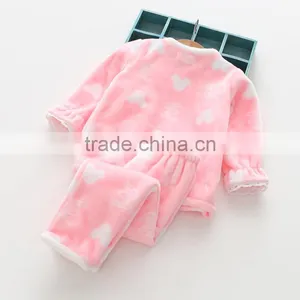 Autumn New Style Sweet Flannel Soft Wholesale Girl Pajamas thumbnail-2