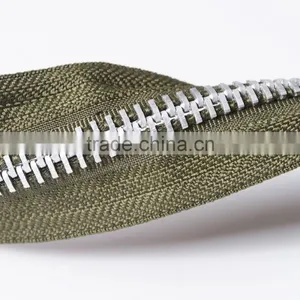 #8 O/e Aluminum Metal Zipper or Zips thumbnail-3