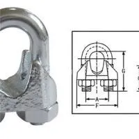 Din 741 Galv Malleable Wire Rope Clip thumbnail-1