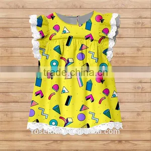 Yiwu Wholesale Beautiful Color Pattern Specifically Designed for the Little Girl Cotton Clothes thumbnail-1