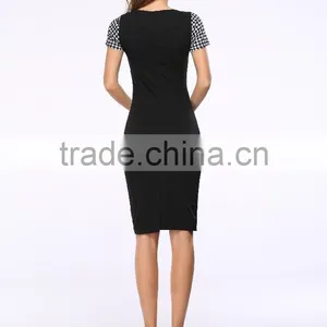 New Ladies Fashion Dress 2017 Design Print Dress SD25 thumbnail-4