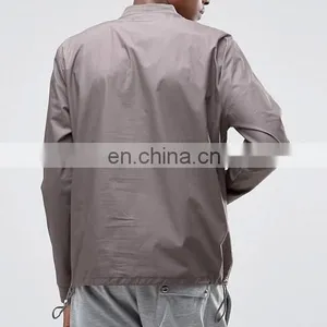 Oversized Woven Crew Sweatshirt With Half Zip thumbnail-2