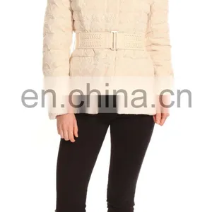 Slim Custom Size Two Waist Pockets Down Jacket Women Winters thumbnail-4