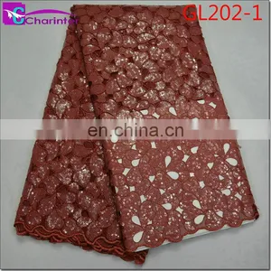 Latest Sale Well African Fashion Organza Lace Fabrics GL202 thumbnail-2