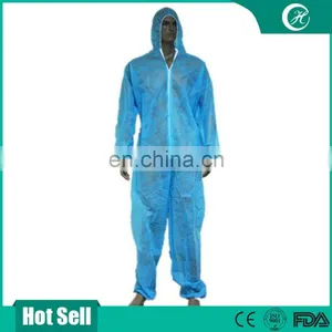 Factory Wholesale PP Nonwoven Waterproof Safety Disposable Coverall thumbnail-1