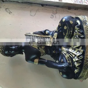 Best Black-Silver Fiber Buddha Idol thumbnail-2