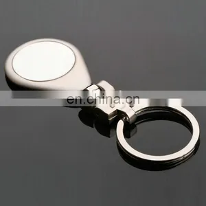 China Keychain Manufacturer Wholesale Enamel Round Engrave Pendant Keyfinder/custom Metal Keyrings thumbnail-2
