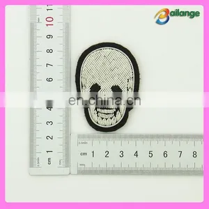 Brilliant High Quality Hand Embroidered Skull Badges in China thumbnail-2