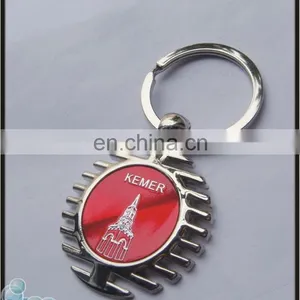 Color Painted Embossing Bone Shape Keychain thumbnail-1