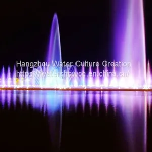 Fountain Show Musioc Dancing Fountian LED Show Fire Show in the River or Lake thumbnail-2