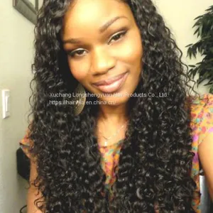 8A Brazilian Deep Wave 4 Bundles Human Virgin Hair Weave HAIRVILLA HAIR thumbnail-5