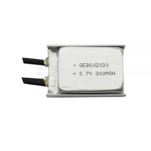 GEB602030 3.7v 300mah Headset Lipo Battery Lithium Polymer Battery thumbnail-1