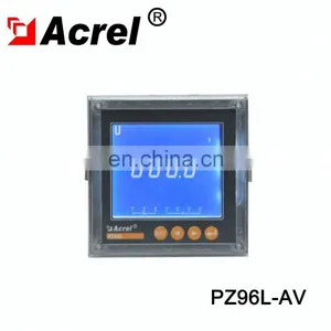LCD Digital Display Panel Meter, Voltage Multifunction Energy Power Meter With RS485 Modbus ACREL PZ96L-AV thumbnail-4