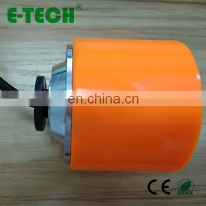 High Quality 3" 3inch 12v 24v 36v Single Shaft Brushless PU Solid Tire Hub Motor thumbnail-2