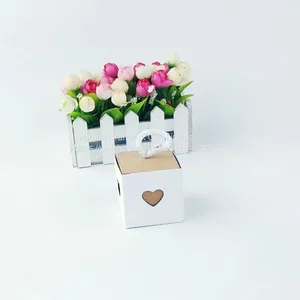 Heart-shaped Retro Kraft Paper Box, Candy Packaging, Wedding Candy Box, Spot Wholesale thumbnail-4