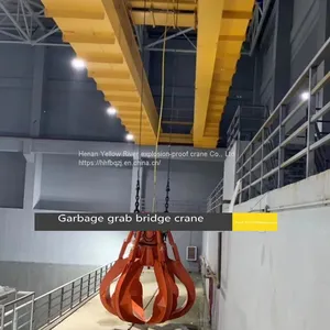 China's High Quality and Low Price 25 Ton Garbage Grab Bridge Double Beam Crane, Power Plant Double Beam Crane, Grab Dou thumbnail-1
