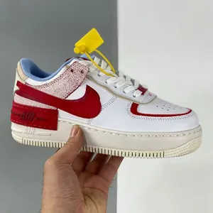 Nike Air Force 1 Shadow Shoes Shadow Barely Green Crimson Tint thumbnail-2